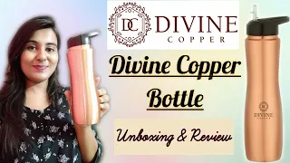 Divine Copper Bottle Review | Benefits Of Drinking Copper Water | Skin Benefits | The Shubhi Tips!!