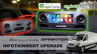Best Upgrade for Mercedes Benz Sprinter 10.25 ANDROID Apple CarPlay Android Auto Google Maps Waze