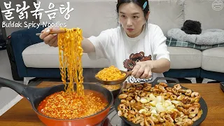 Real Mukbang:) The Spiciest Buldak Spicy Noodles in Korea! ★ ft. Grilled Pork intestine