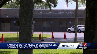 Family sues Seminole County school district, board of commissioners after lightning strike kills mom