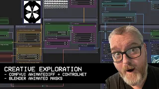 Creative Exploration - Ep 16 - ComfyUI, AnimateDiff, ControlNet & Blender Animated Masks