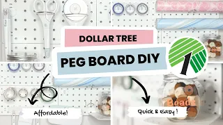 BEST ORGANIZING HACK EVER l GENIUS HACKS USING DOLLAR TREE PEG SYSTEM l DOLLAR TREE PEG-BOARD DIYS