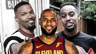 Jamie Foxx Gives His Best LeBron James Impersonation & BdotAdot5 Shows Him How It's Done