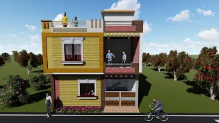 25X27 Duplex House Plan || 675 Square Feet Me Ghar Ka Naksha || 75 Gaj Me Ghar Ka Design