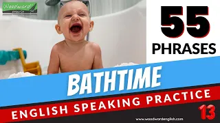 55 BATHTIME phrases | English Speaking Practice | Learn English Vocabulary