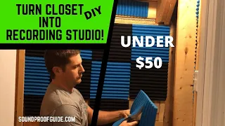 Turning A Closet Into A Recording Studio - CHEAP DIY!