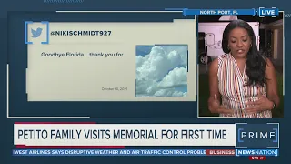 Gabby Petito's family visits Florida memorial for first time