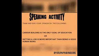 Career building is the only goal of education