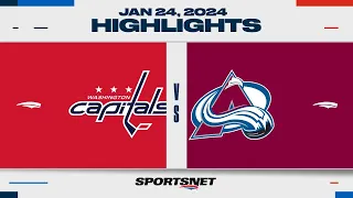 NHL Highlights | Capitals vs. Avalanche - January 24, 2024