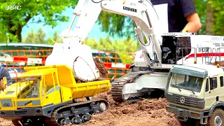 SUPER RC TRUCK COMPL.// HEAVY RC CONSTRUCTION SITE // MB ACTROS // LIEBHERR // KOMATSU