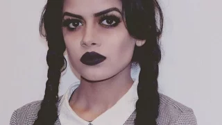 Last Minute Halloween Tutorial: Wednesday Addams