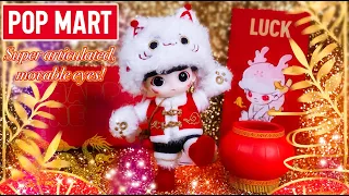 We Love POP MART! Dimoo Fortune Cat Action Figure REVIEW (Chinese New Year Collectible!)