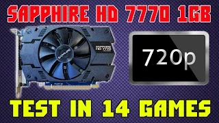 Sapphire HD 7770 1GB - Test in 14 games - 720p