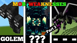 All Minecraft Mobs weaknesses. 1.20 update now.