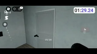 Eyes the horror game Roblox nightmare mode speedrun in 2:22 World record! (mobile)