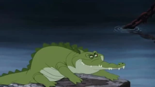 Peter Pan reversed with Captain Hook with scare of Crocodile.