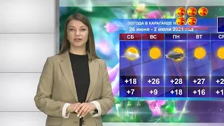 Погода в Караганде на 7 дней 26 июня - 2 июля  2021 год