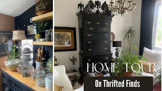 How I Elevate My Home on Thrifted Finds. On a dime design. Home tour 2023