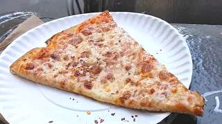 New York Pizza - 99¢ Cent Delicious Pizza - The New York City $1 Slice - You Can't Beat This Deal