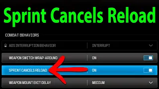 How To Enable Or Disable Sprint Cancels Reload In Call of Duty Warzone [Combat Advanced Settings]