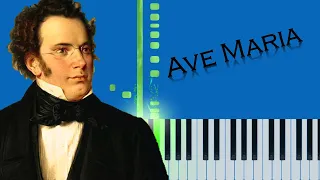 Ave Maria - Franz Schubert (Slow Easy) Piano Synthesia Tutorial