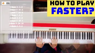 🎵 HOW TO PLAY PIANO FASTER? | Manh Piano Tutorial | English Version #25