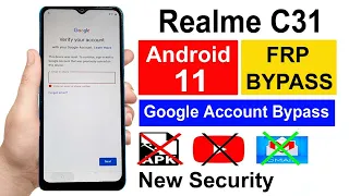 Realme C31 RMX3501 Frp Bypass | Realme C31 Google Account Remove |Realme C31 Gmail Unlock Without Pc
