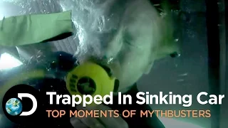 Trapped in Sinking Car | Top Moments of Mythbusters