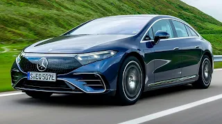 Новый Mercedes EQS 2022 - ВОЖДЕНИЕ, экстерьер и интерьер (EQS 450)