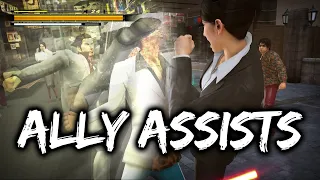 Yakuza 2 & Kiwami 2 Comparison All Ally Heat Actions (Sayama, Daigo, Yuya, Date) (all angles)