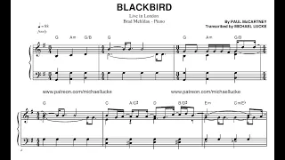 Brad Mehldau - Blackbird (Solo, Live in London) - Transcription (Sheet Music in Description)