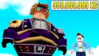 SONO ARRIVATO A PESARE 999.999.999 KG SU ROBLOX!!!