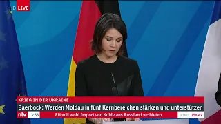 Ukraine LIVE: Pressekonferenz mit Außenministerin Baerbock