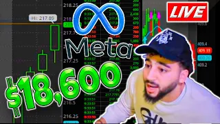 HOW I MADE $18,600 DAY TRADING META LIVE (Start to Finish)