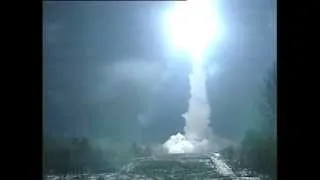 Russian Topol-M launching a Satelite