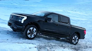 All-New 2023 Ford F-150 Lightning | Cold Testing & Snow Drifting