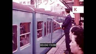 Morning in 1960s Tokyo, Commuters, Japan from 16mm