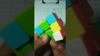 The VIRAL 2×63 Moves of Rubik's cube - cube Solve magic trick #Shorts #rubikscube
