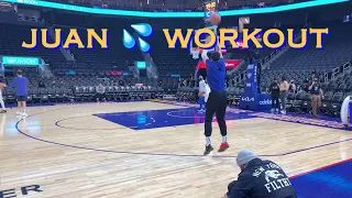 📺 Juan Toscano-Anderson (+Jordan Poole) workout/3s at Warriors pregame before Phoenix Suns