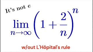 A very cool limit involving e