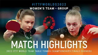 Highlights | Anna Wegrzyn (POL) vs Ema Labosova (SVK) | WT Grps | #ITTFWorlds2022