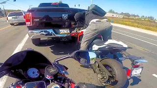 Motorcycle Crashes into Truck! | CrashBanditoNL