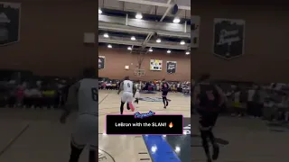 LeBron James with the SLAM at the Drew League 🔥 | #Shorts