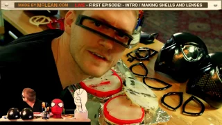 Made by McLean Live- First Live Stream! Making Spider-Man Faceshells- 03/01/2017