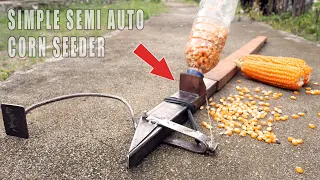 Cómo hacer una sembradora de maíz semiautomática | bricolaje