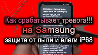 Как срабатывает защита на Samsung от пыли и влаги iP68