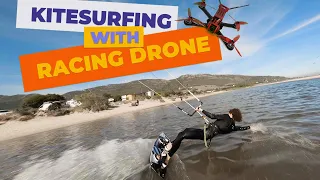 Big Air Kitesurfing + FPV Racing Drone  | Janek ft. Cola