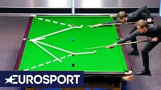 Ronnie O'Sullivan and Jimmy White Recreate Exhibition Clearance | Welsh Open 2019 | Eurosport