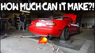 MAXING OUT STOCK MIATA + CX TURBO KIT!!