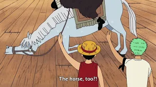 Luffy meets Blackbeard crew, Luffy helping Blackbeard crew  (English Sub)